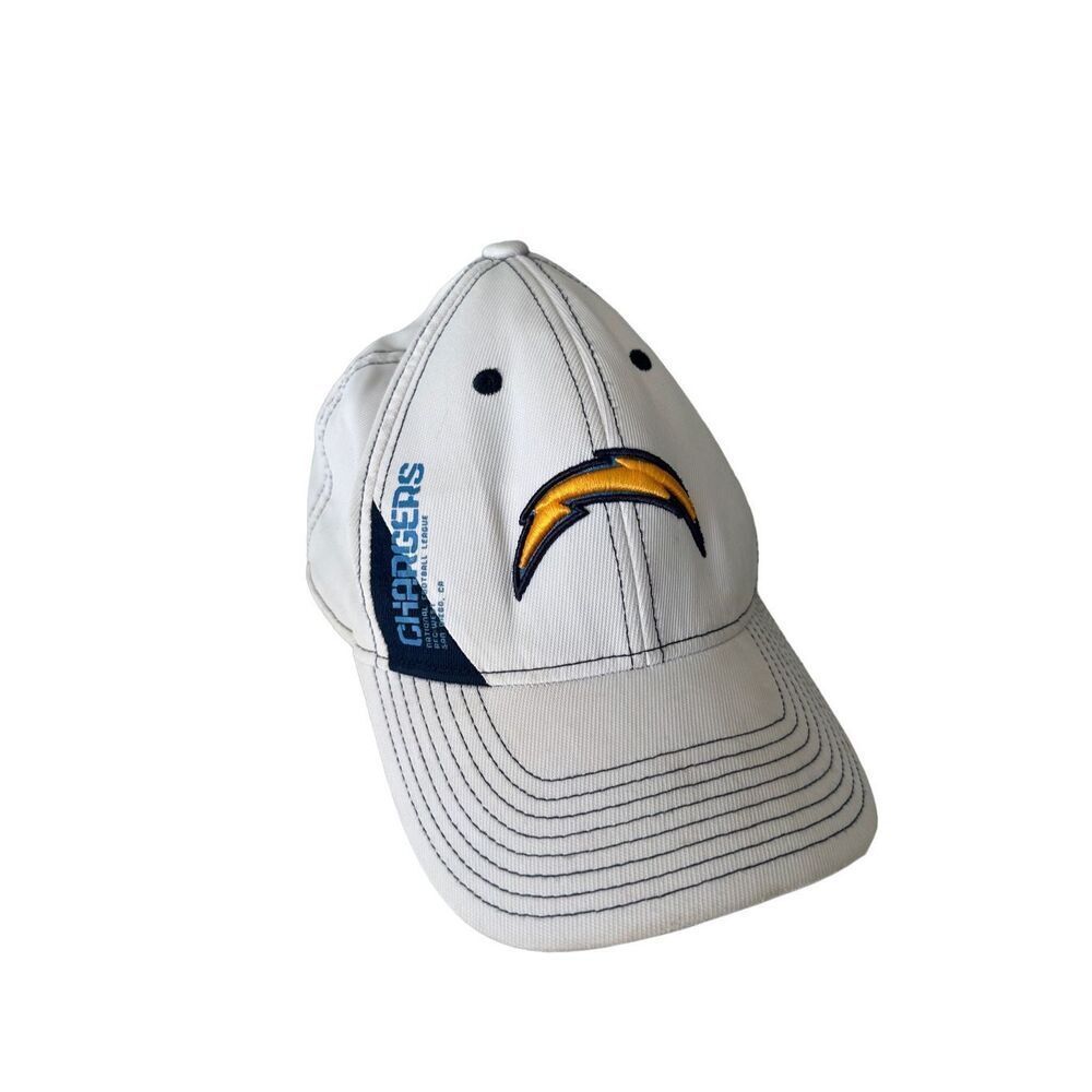 NFL Reebok Los Angeles Chargers Fitted Hat Cap Beige/cream Unisex S/M